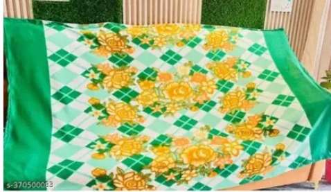 Printed Green Awesome Travelling One Panipat Single Bed Blanket