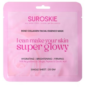 Suroskie Rose Collagen Facial Essence Mask 20 G