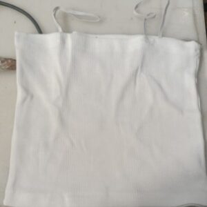 Women Crop Top White Colour Size M