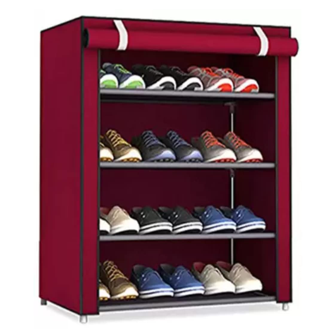 Multipurpose Portable Folding Shoe Rack 4 Layer