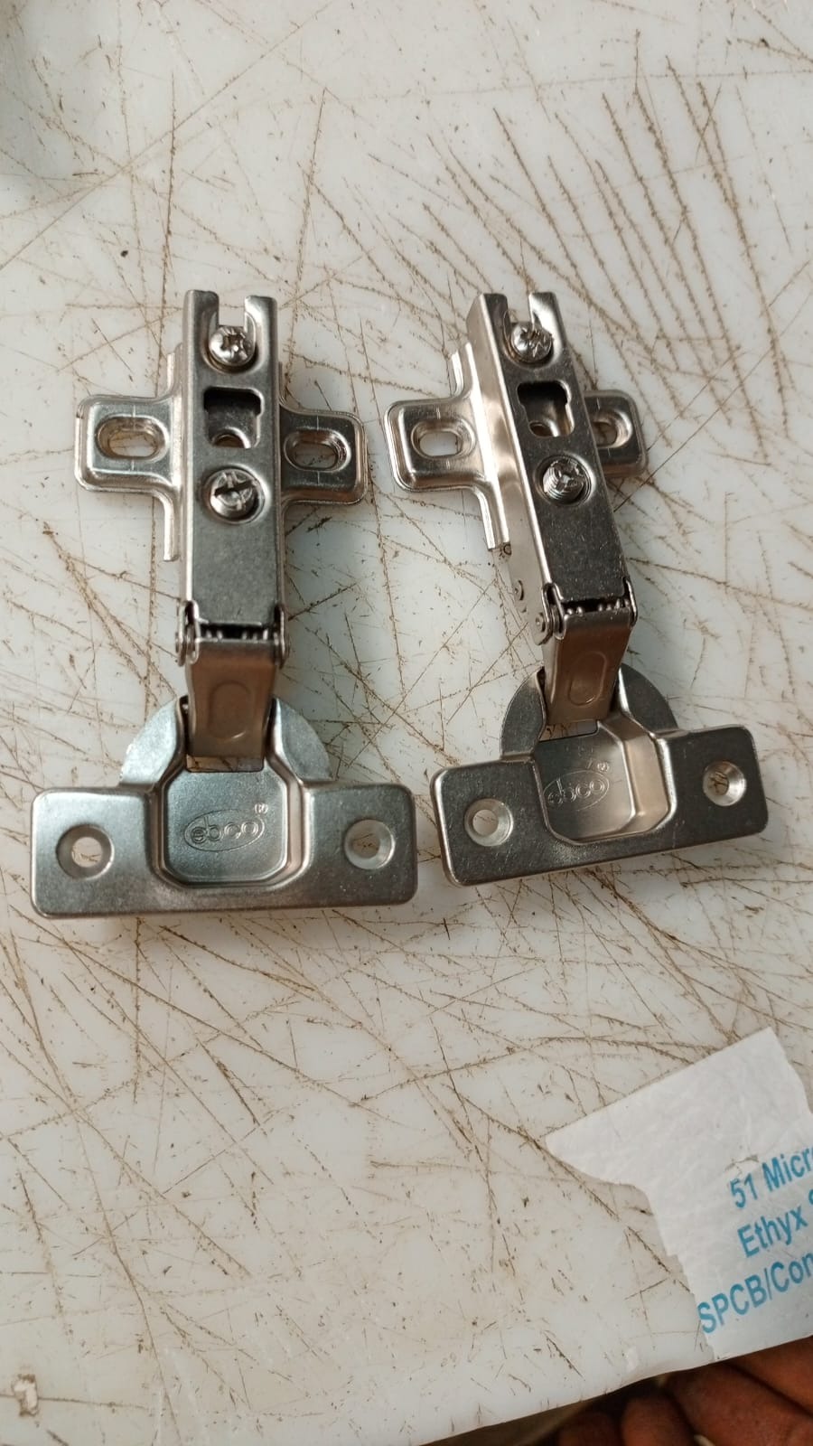 Slip On Hinges Half Overlay 2 Pcs Concealed Hinge