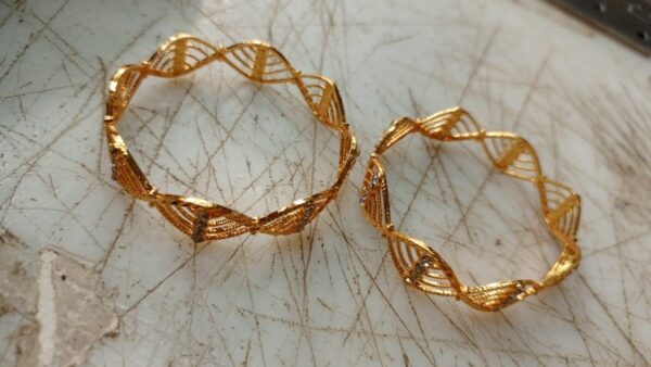 Jewels Original Gold Like Bracelet Bangle Set For Women And Girls Size 2 Point 4