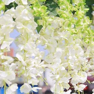 Logro Pack Of 12 Piece Artificial Vine Fake White