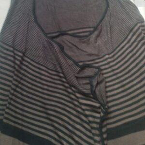 Women Jacket Without Sleeve Size M Black And Brown Color