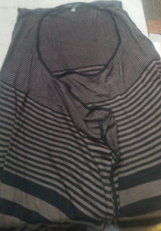 Women Jacket Without Sleeve Size M Black And Brown Color