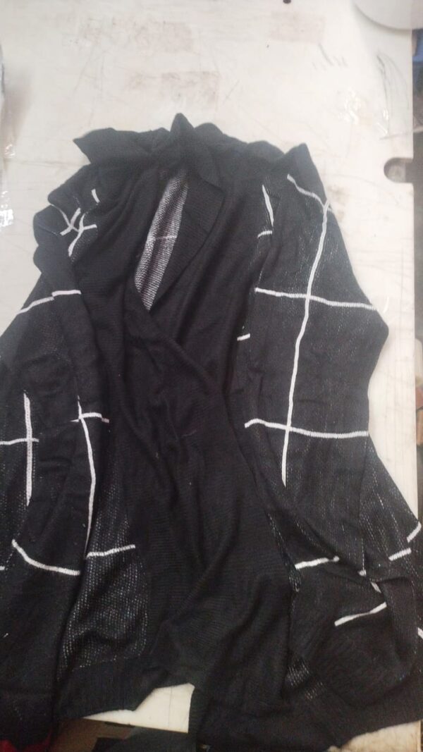 Women Long Jacket Size M Black Color