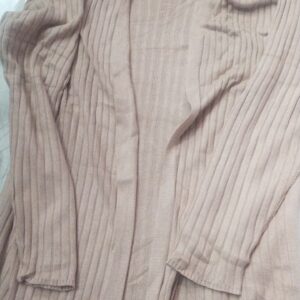 Women Brown Long Jacket Size M