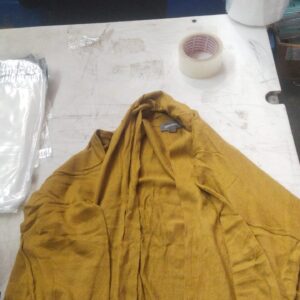 Women Green Color Long Jacket Size M