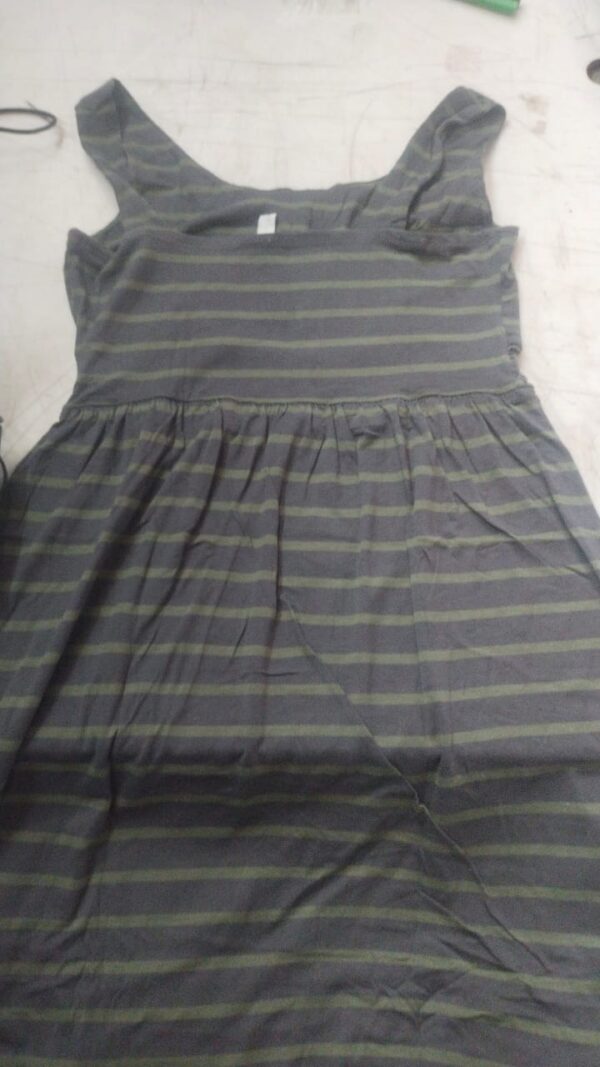 Women Green And Black Color Frock Size M