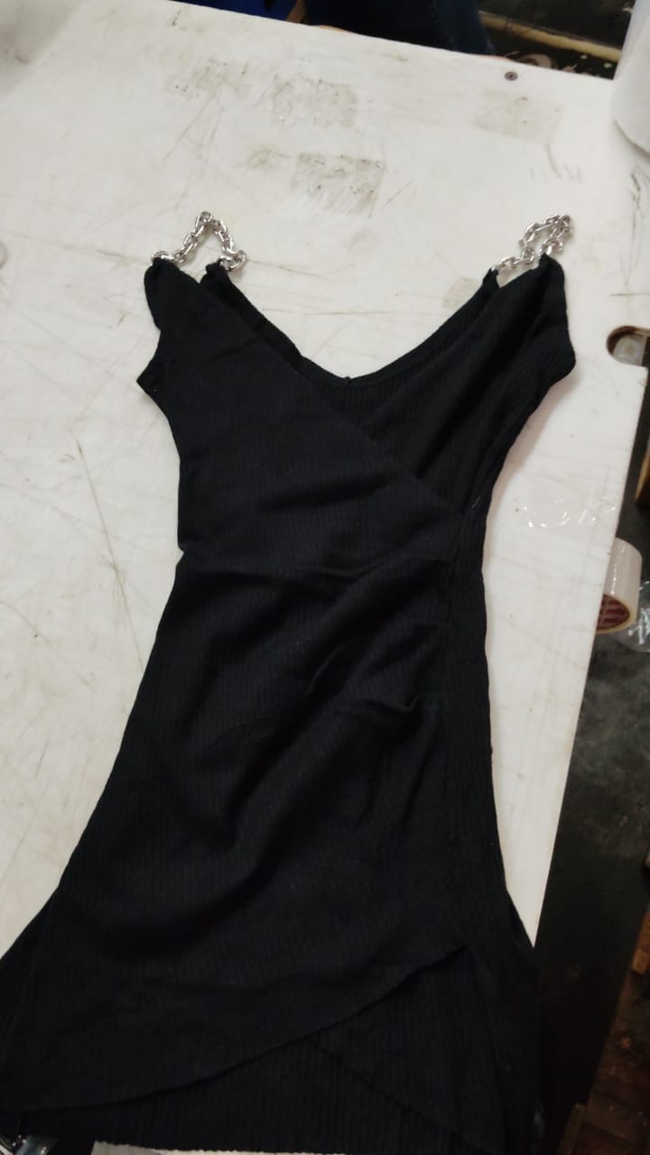 Girl Black Color 1Pcs Dress Size M