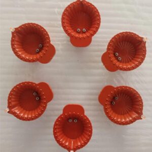 Water Sensor Electric Led Diyas Plastic Flameless Pack Of 8