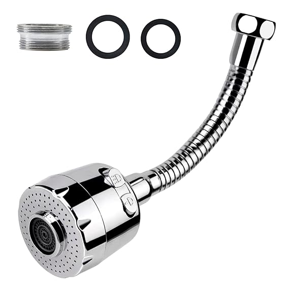 Homeara Kitchen Faucet Extender Rotatable Water Saving Aerator With Adjustable Sink Sprayer
