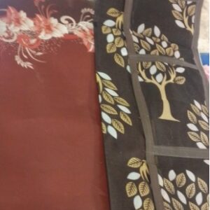 Fridge Top Cover And 3 Mat Brown