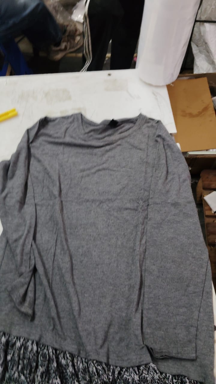 Women Grey Color Dress Size Xl