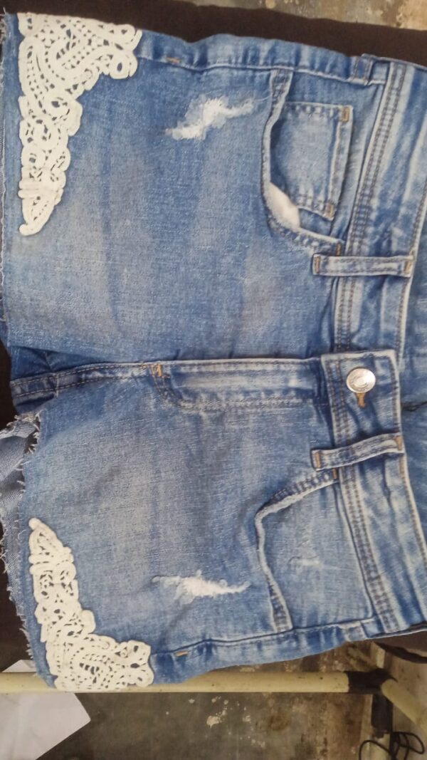 Includ Girls Washed Cotton Denim Shorts Size 12 To 13 Y Colour Blueoty