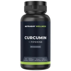 Nutrabay Wellness Curcumin Extract With Piperine Capsules 1000Mg 60 Pcs