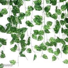 Artificial Green Money Plants Hanging Leaves For Home Decor