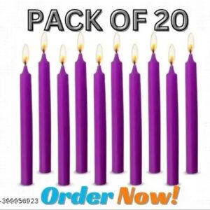 Chime Candles Set Of 20 Pink Color