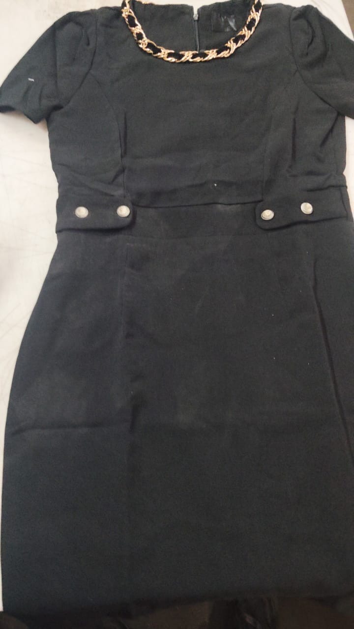 Girl Black Color Dress Size M