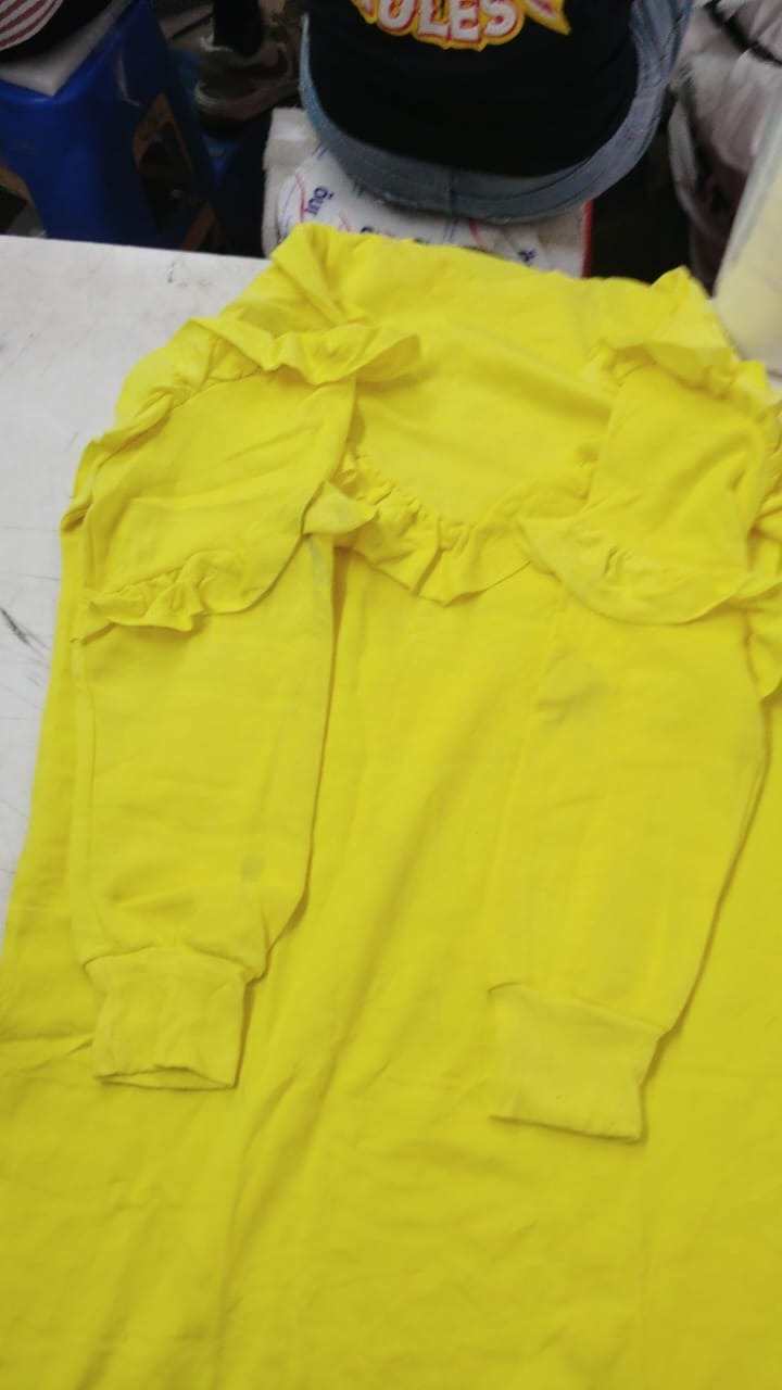 Girl Yellow Color Dress Size L