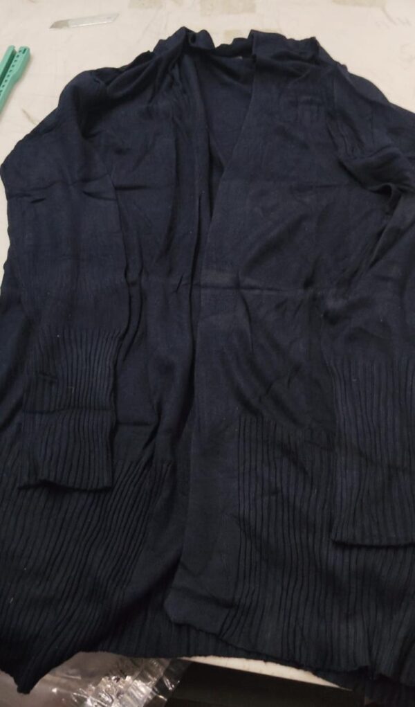 Women Blue Color Long Jeacket Size L