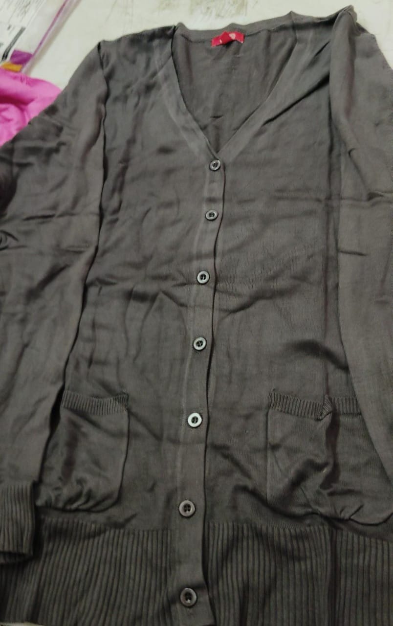 Women Grey Color Sweater Size Xl