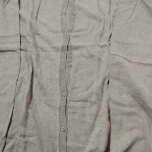 Women Grey Color V Shap Neck Sweater Size Xl