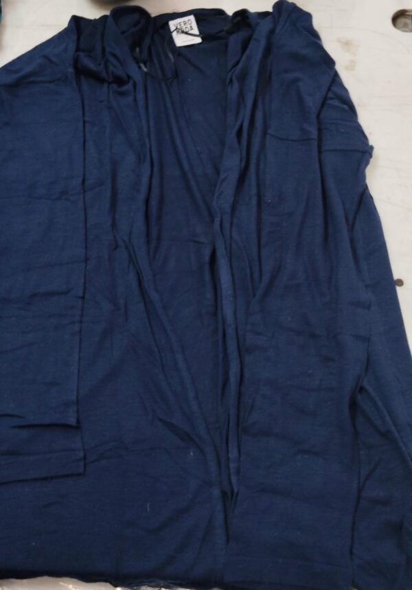 Women Blue Color Long Sweater Size L