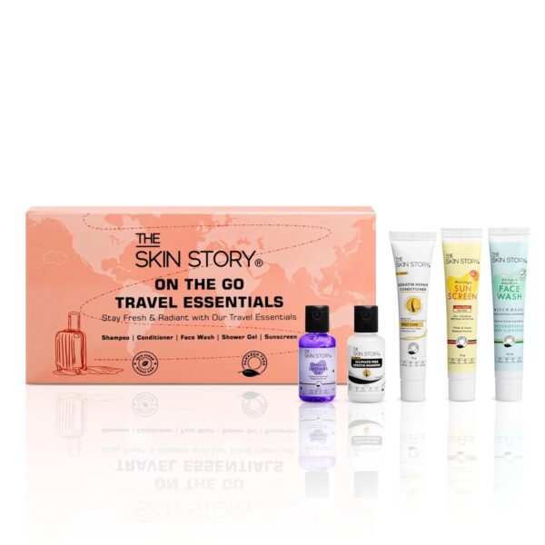 The Skin Story On The Go Travel Essentials Kit 60Ml Pack Of 5 Units
