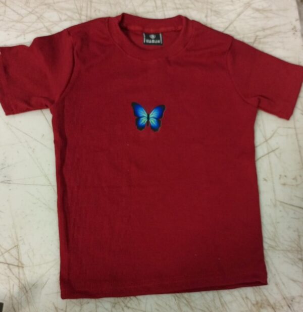 Marron Colour T Shirt For Women Size S