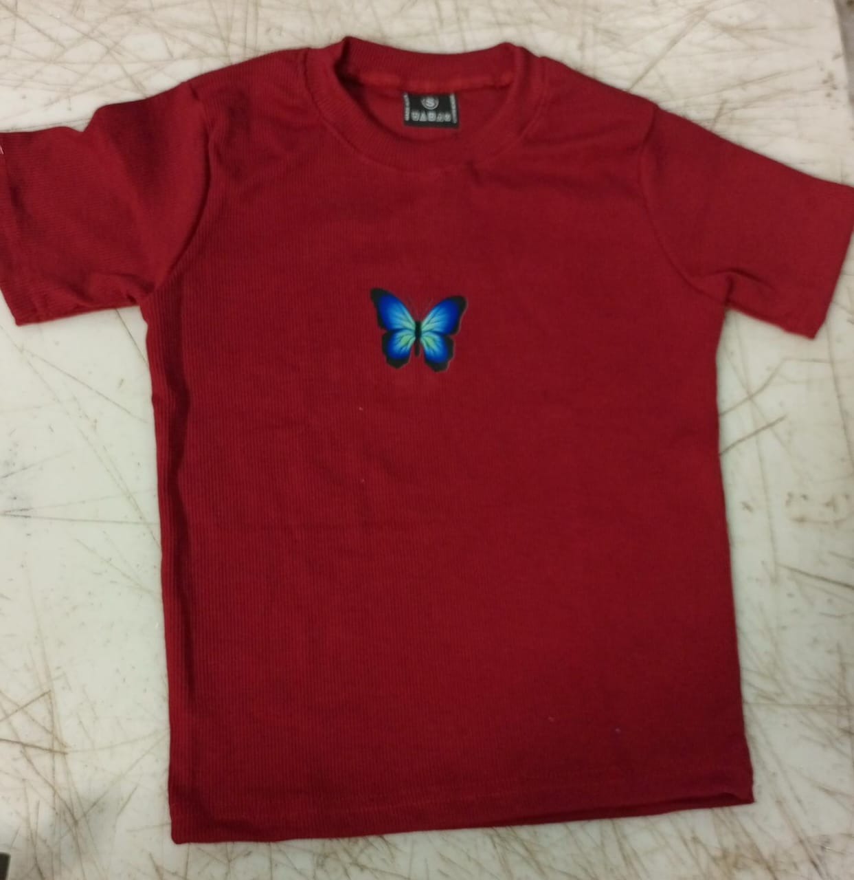 Marron Colour T Shirt For Women Size S