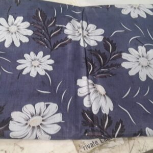 Flower Printed Pvc Anti Slip Skid Shelf Mat Grey 5 Mtr