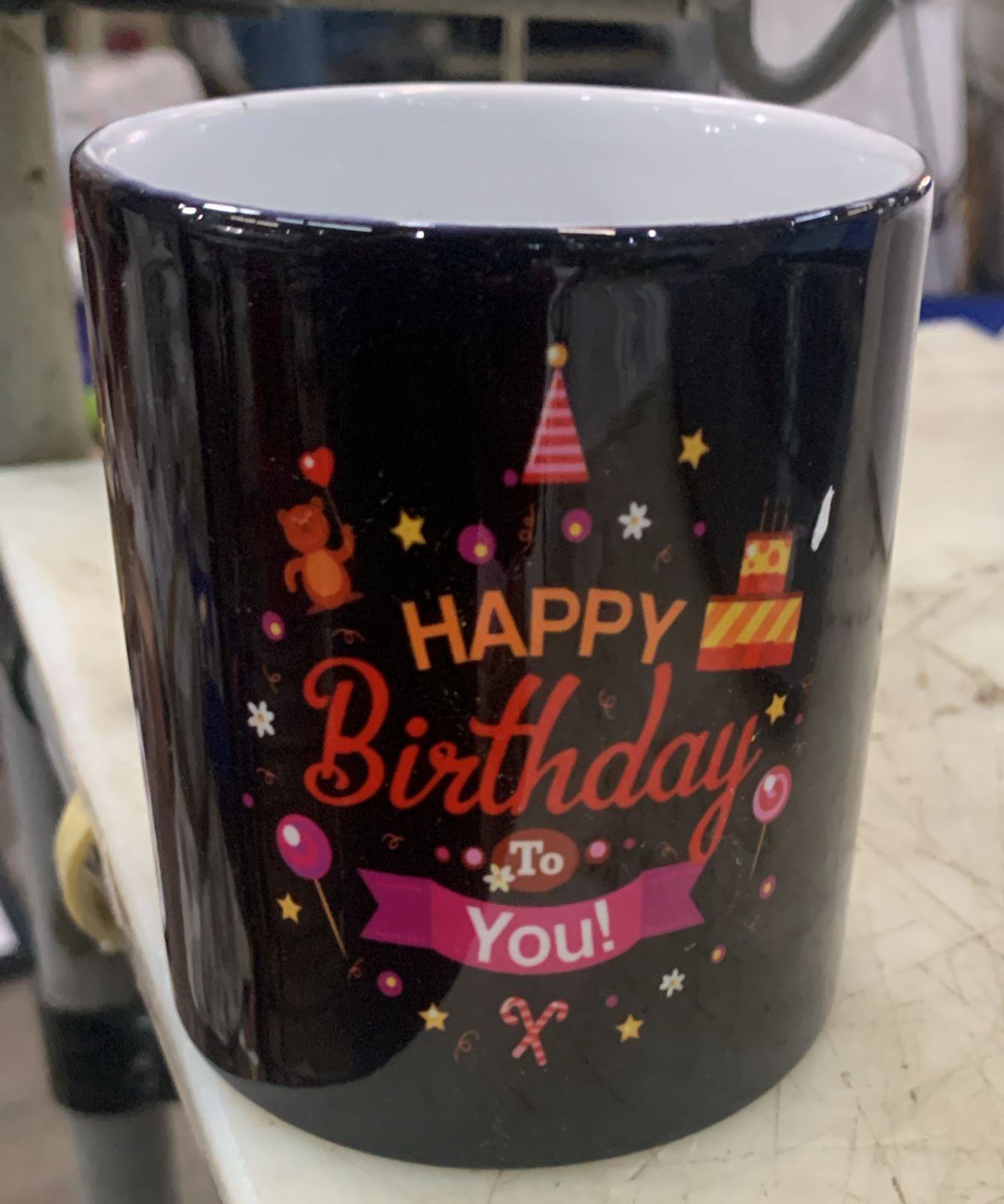 Happy Birthday Printed Ceramic Cup