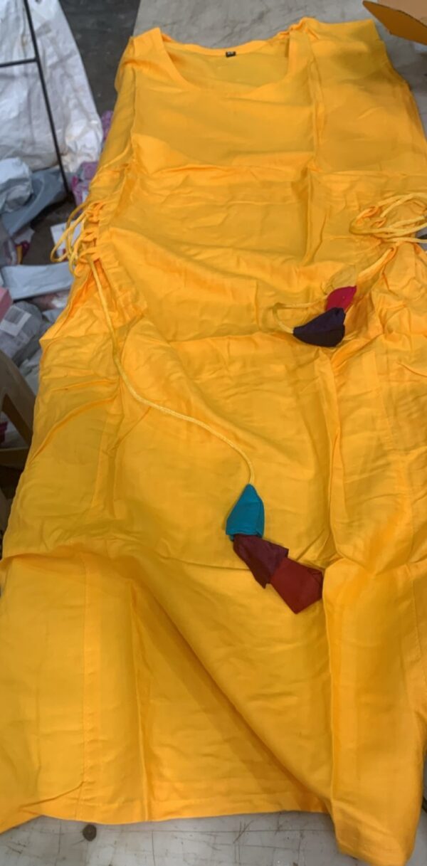 Girl Yellow Color Frock Size Xs