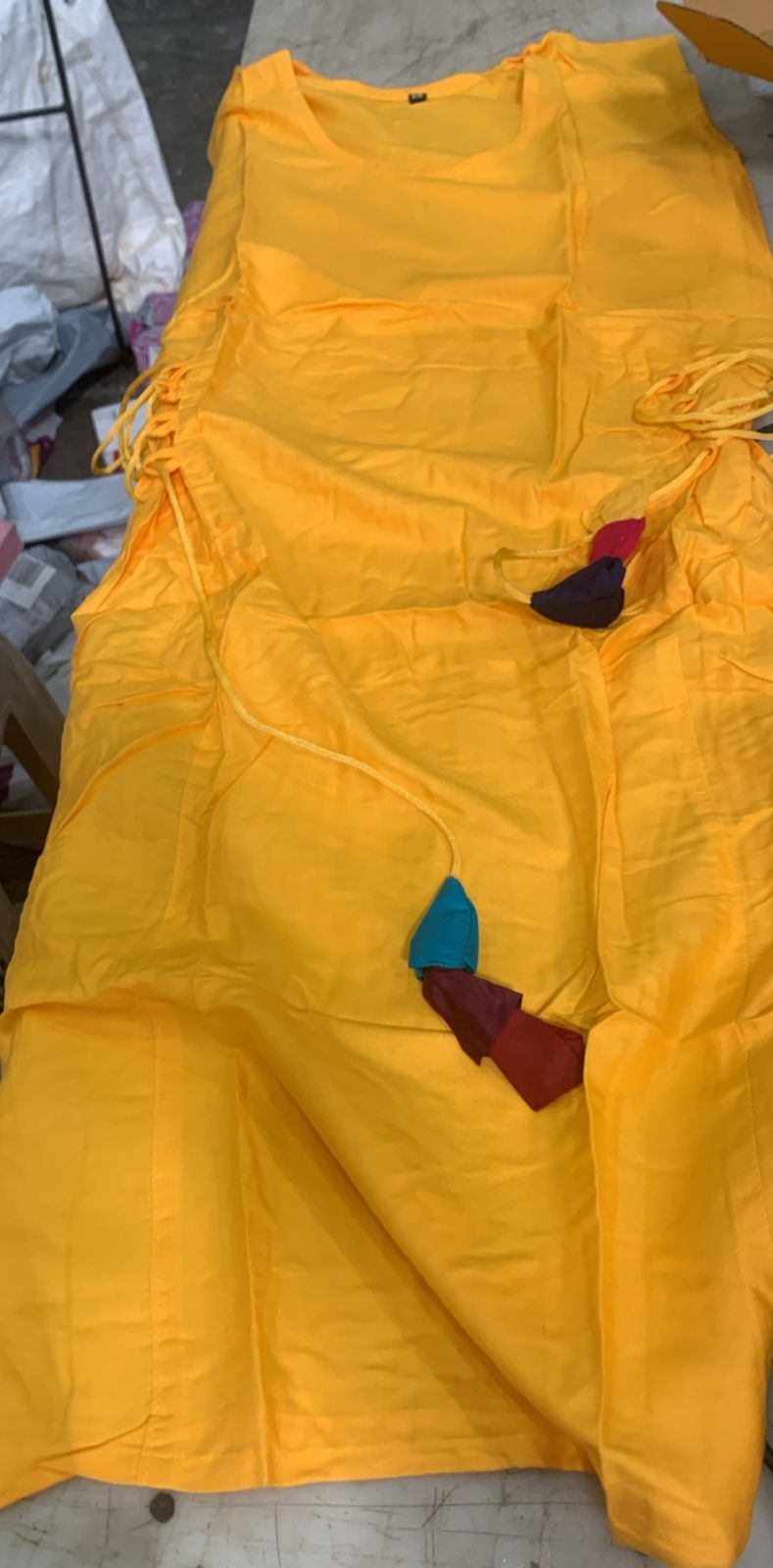 Girl Yellow Color Frock Size Xs