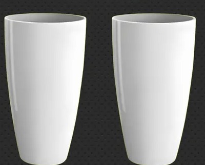 Sd Gallery Plastic Tower Pot 8 Inch Set Of 2
