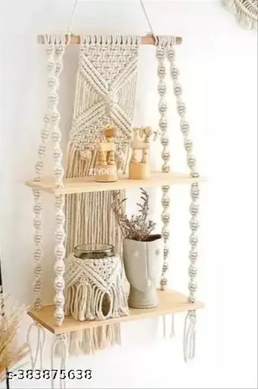Unique Design Boho Handmade Macrame Decorative Wooden Wall Mounted