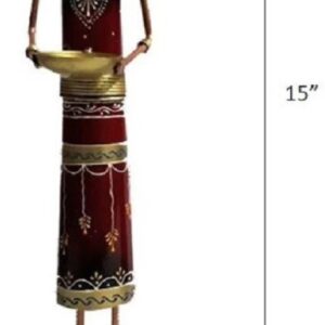 Fiesta Decorative Showpiece 38 Cm Iron Red