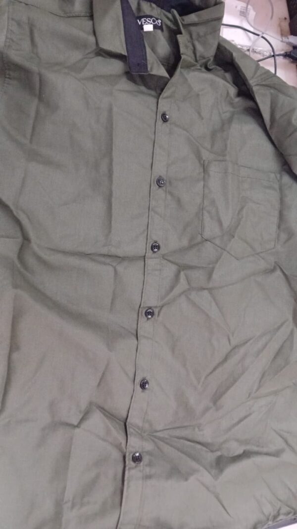 Shirt For Men Colour Green Size S