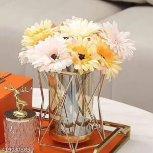 Decor Seller Pebble Vase In 9 Inch White Color Vase