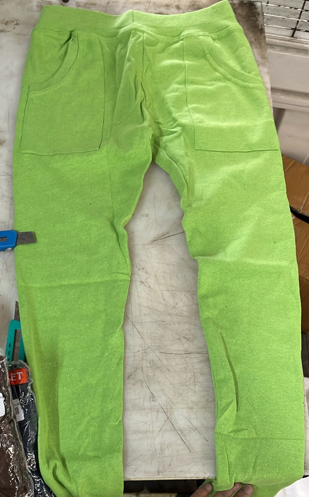 Kararo Womens Pocket Jeggings Green Size M
