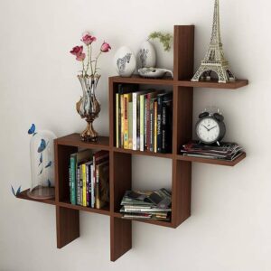Rustic Tiered Wall 7 Shelf For Home Decoration