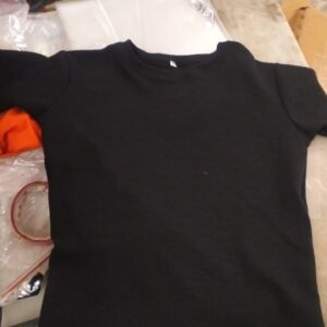 Girl Black Top T Shirt Size M
