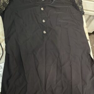 Women Black Colour Short Kurti Size Xxl