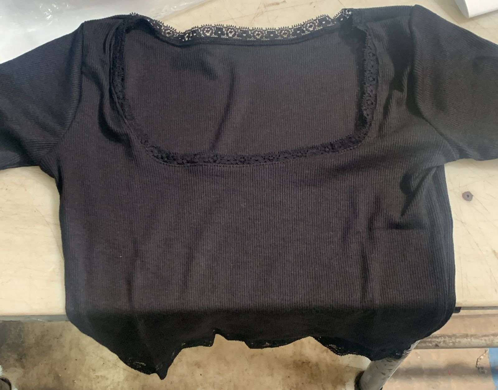Girl Black Color Top Size S
