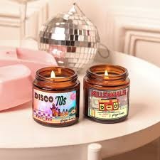 Glimpse Aromatic Candle Set Retro Rewind By Glimpse Homes Disco 70S