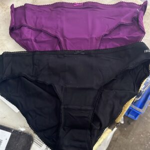 Fruit Of The Loom Womens Panty Purple And Black Size 3Xl Pack Of 2