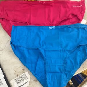 Fruit Of The Loom Womens Panty Pink And Sky Blue Size Xl Pack Of 2
