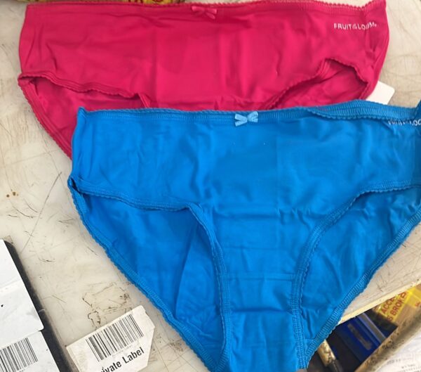Fruit Of The Loom Womens Panty Pink And Sky Blue Size Xl Pack Of 2