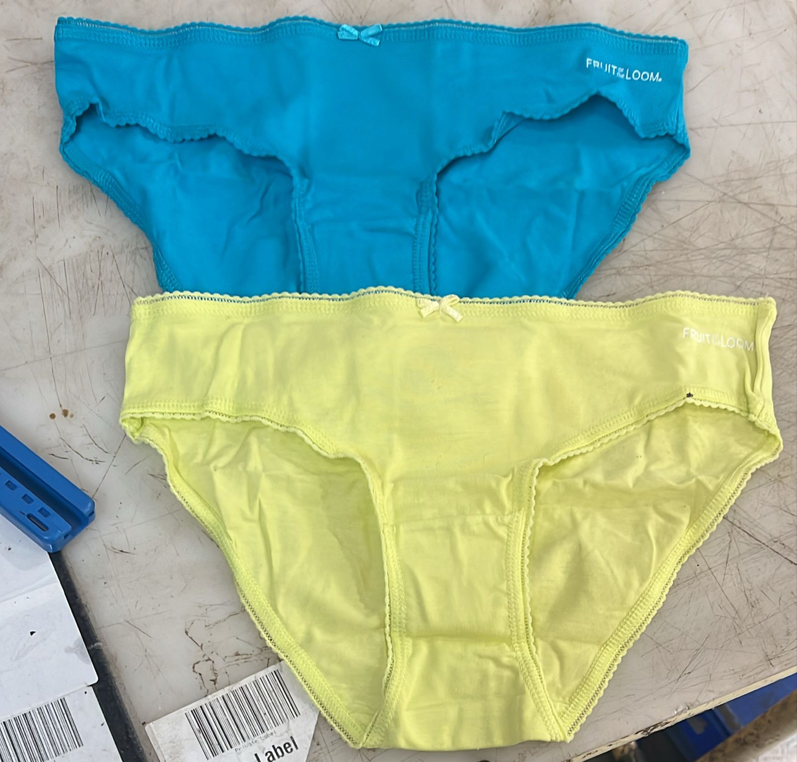 Fruit Of The Loom Womens Panty Yellow And Sky Size M Pack Of 2